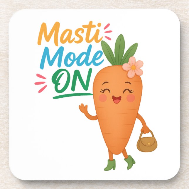 Conjunto de Porta-Copos Modo Cute Carrot Masti Div (Frente)