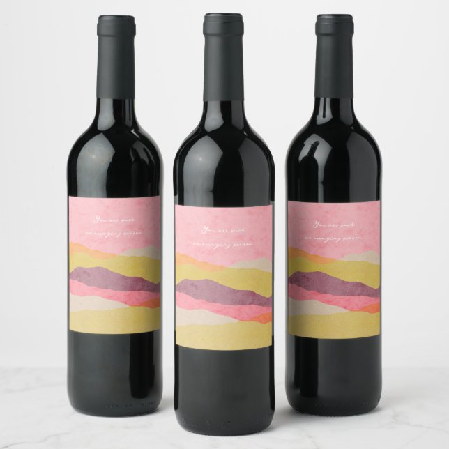 Conjunto de rótulos de alimentos e bebidas paisage (Garrafas)