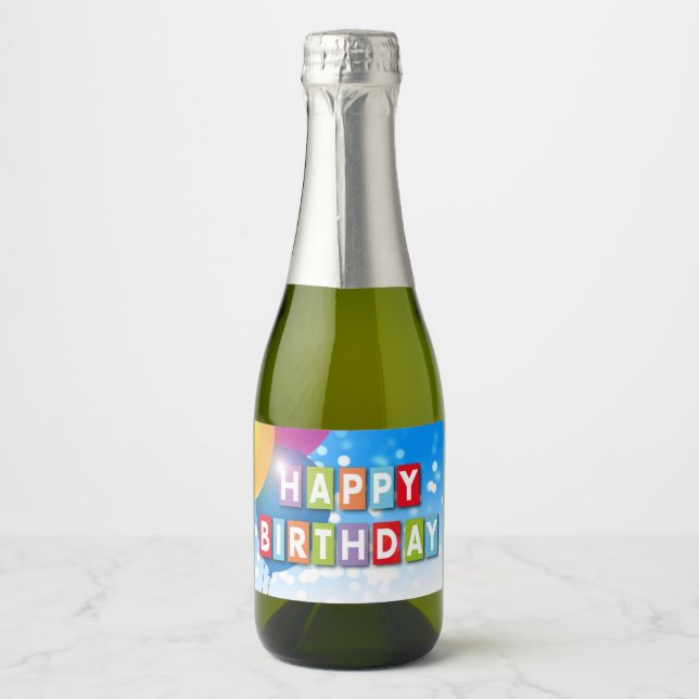 Conjunto de rótulos de aniversário, Comida e bebid (Frente)