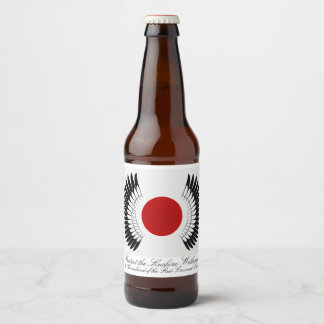 Conjunto de rótulos de cerveja da bandeira Tanchō