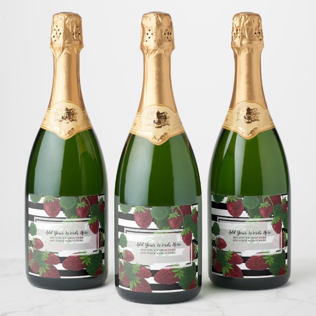 Conjunto de rótulos de Comidas e bebidas de morang (Garrafas)