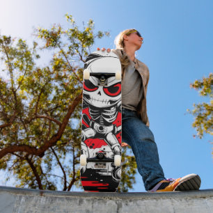 Conjunto de Skate Manga Robot Esqueleto Cyberpunk