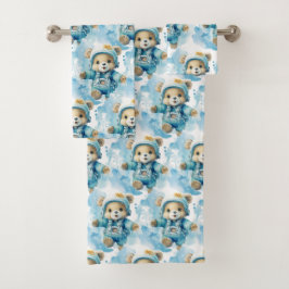 Conjunto de Toalha de Banho de Menino | Ursinhos d