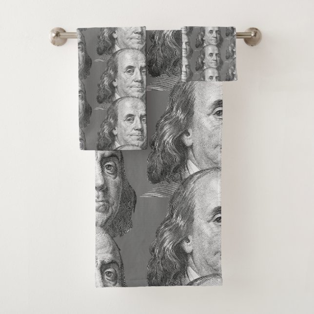 Conjunto De Toalhas 100 dólares, Benjamin Franklin (Insitu)
