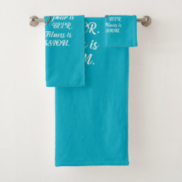 Conjunto De Toalhas 14 Músculos ativados quando você põe uma Cerveja.