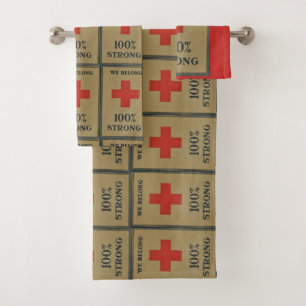 Conjunto De Toalhas 1920 Cruz Vermelha da Primeira Guerra Mundial "Nós