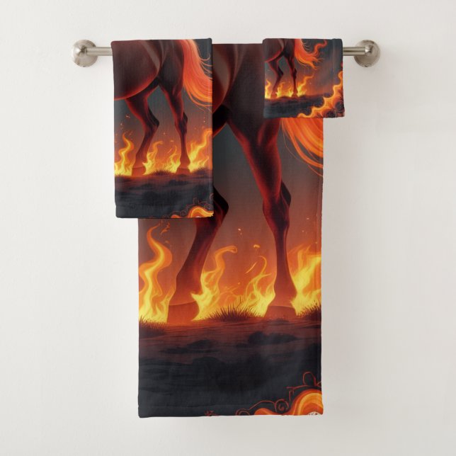 Conjunto De Toalhas „2026 – Das Jahr des Feuerpferds“8 (Insitu)