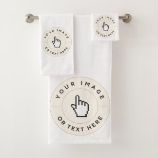 Conjunto de toalhas 3pc - Personalizado (adicionar