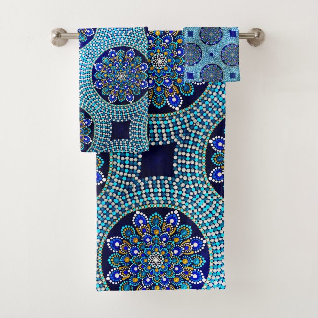 Conjunto De Toalhas 53 KR (Royal Blue Bath Toalha) (Insitu)