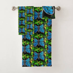 Conjunto De Toalhas 61 Torres de Borboleta Morpho SET