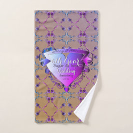 Conjunto De Toalhas 6 Casamento de Rosas de Ametist