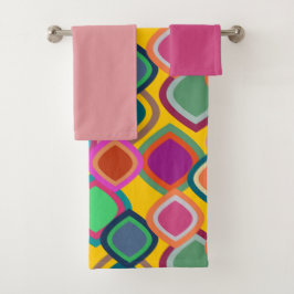 Conjunto De Toalhas 70s Cores