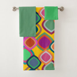 Conjunto De Toalhas 70s Cores