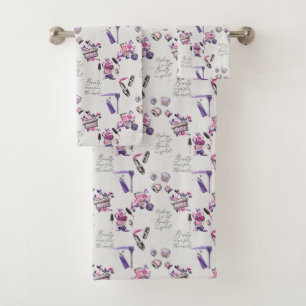 Conjunto De Toalhas A beleza vem do teste padrão interno
