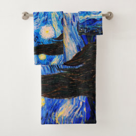 Conjunto De Toalhas A Noite Estrelada de Vincent Van Gogh