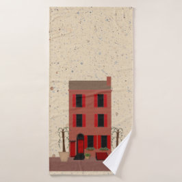 Conjunto De Toalhas A Pedra De Navegação Com Árvores Poejadas