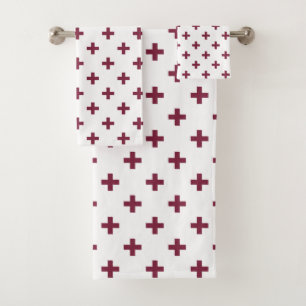 Conjunto De Toalhas A poca de amora cruza a branco