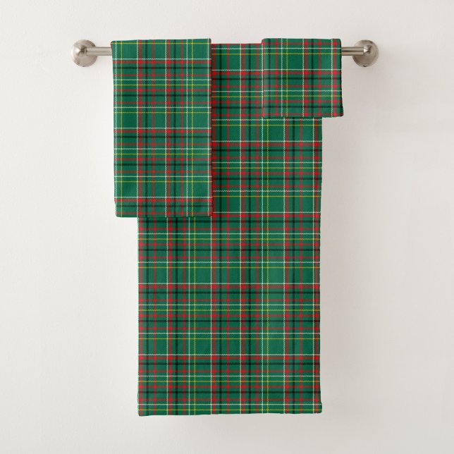 Conjunto De Toalhas A set of three green plaid towels  (Criador carregado)