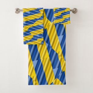 Conjunto De Toalhas A Ucrânia Azul e Amarela inspirou a paz contra a g