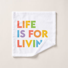 Conjunto De Toalhas A vida é para viver