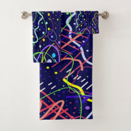 Conjunto De Toalhas A vida no espaço