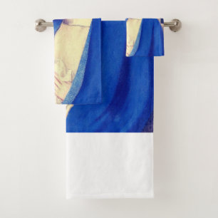 Conjunto De Toalhas A Virgem Maria e o Menino Jesus Graça Renascentist
