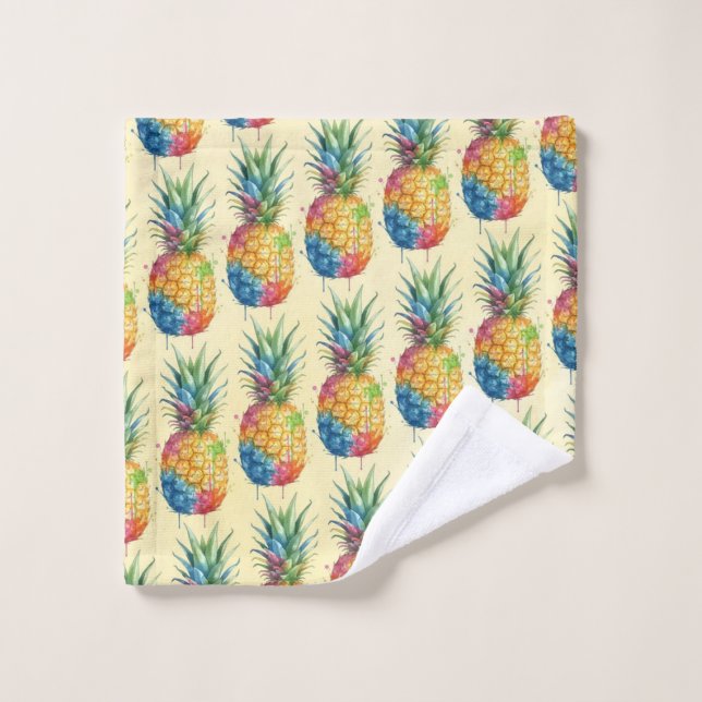 Conjunto De Toalhas Abacaxi (Pano de lavar)
