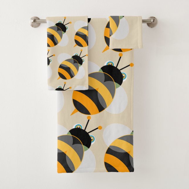 Conjunto De Toalhas Abeia Cartum (Insitu)