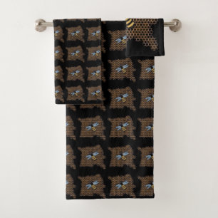 Conjunto De Toalhas Abelha Mel