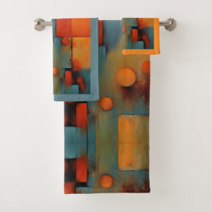 Conjunto De Toalhas Abstrato