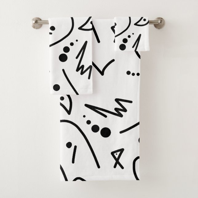 Conjunto De Toalhas Abstrato Art Pintando Um Tipo (Insitu)