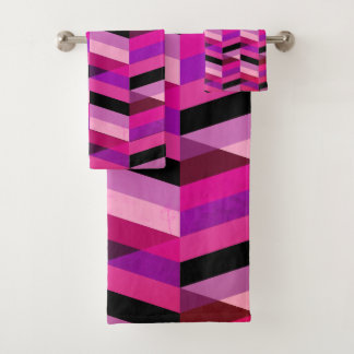 Conjunto De Toalhas Abstrato Chevron/Herringbone | Rúpias e Violetas