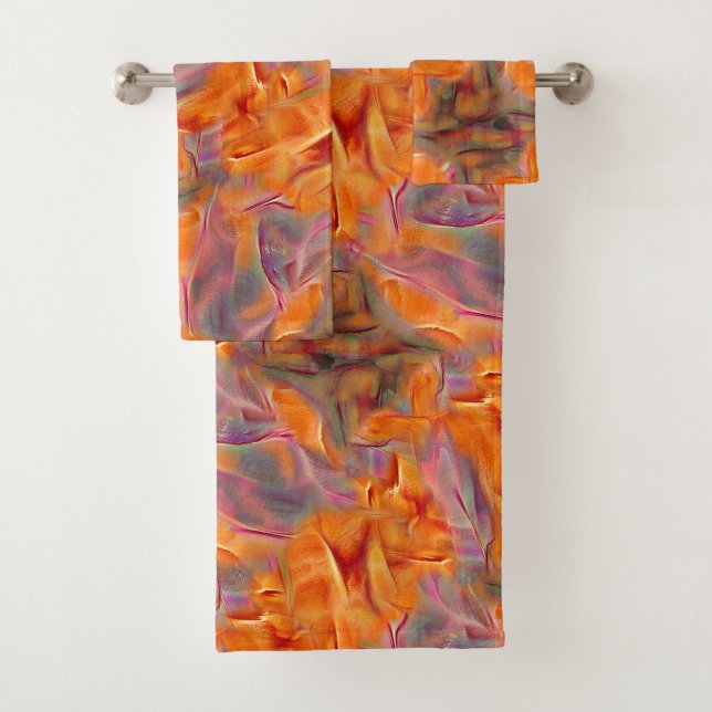 Conjunto De Toalhas Abstrato com pernas cruzadas (Insitu)