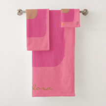 Abstrato cor-de-laranja rosa bege Dourado chic