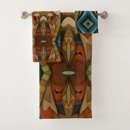 Conjunto De Toalhas Abstrato Cubist Inspirou a Art Deco 5