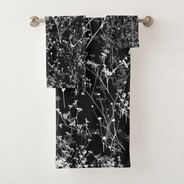 Conjunto De Toalhas Abstrato de flores selvagens Elegantes modernas, p (Insitu)