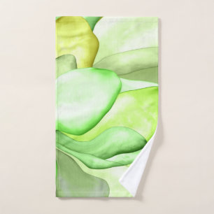 Conjunto De Toalhas abstrato De Folha Gentil