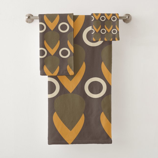 Conjunto De Toalhas Abstrato Geométrico Moderno Contemporâneo (Insitu)