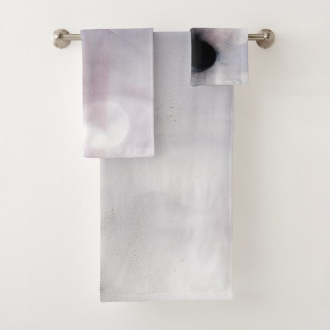 Conjunto De Toalhas Abstrato Órbita Rubor (Insitu)