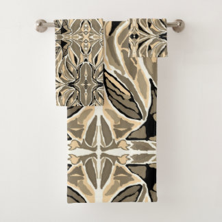 Conjunto De Toalhas Abstrato Rústico