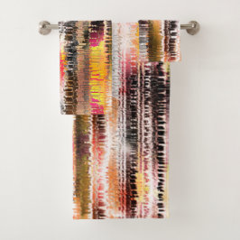 Conjunto De Toalhas Abstrato striped de papel fatiado em fatias