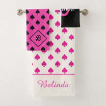 Ace of Spades Padrão Rico Nome Monograma