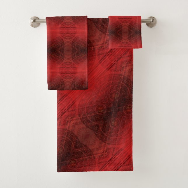 Conjunto De Toalhas Aceitação | Medalhas Vermelhas (Insitu)