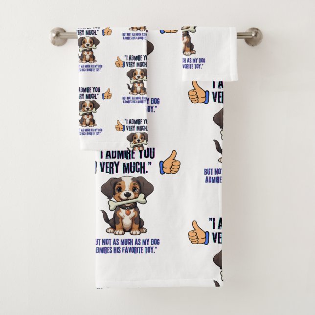 CONJUNTO DE TOALHAS ADMIRO-TE MUITO (Insitu)