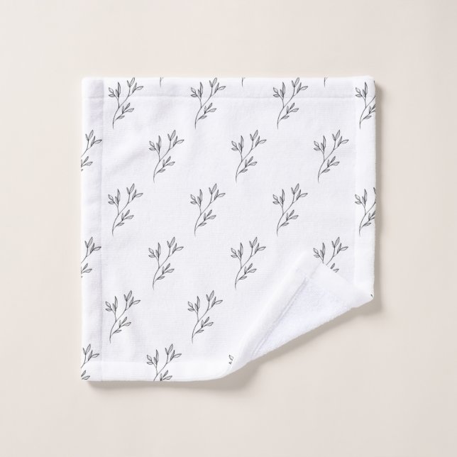 Conjunto De Toalhas Aesthetic Floral Pattern Towel Set (Pano de lavar)