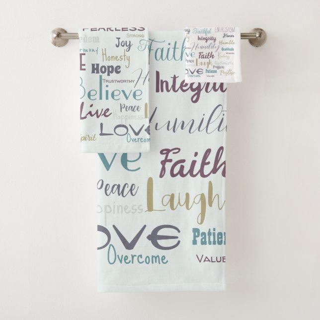 Conjunto De Toalhas Afirmações (Insitu)