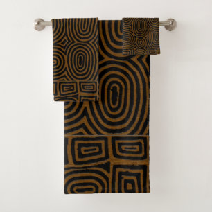 Conjunto De Toalhas African Kuba Cloth Bath Towels