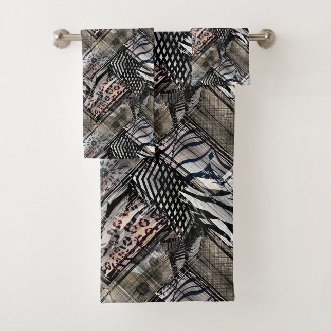 Conjunto De Toalhas Africano, combo, pele, tigre, Jaguar, avistada, (Insitu)
