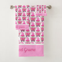 Agnomes Cor-de-Rosa Personalizados Corações Bosque