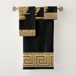 Conjunto De Toalhas Águia do Império Romano SPQR Lema Dourado